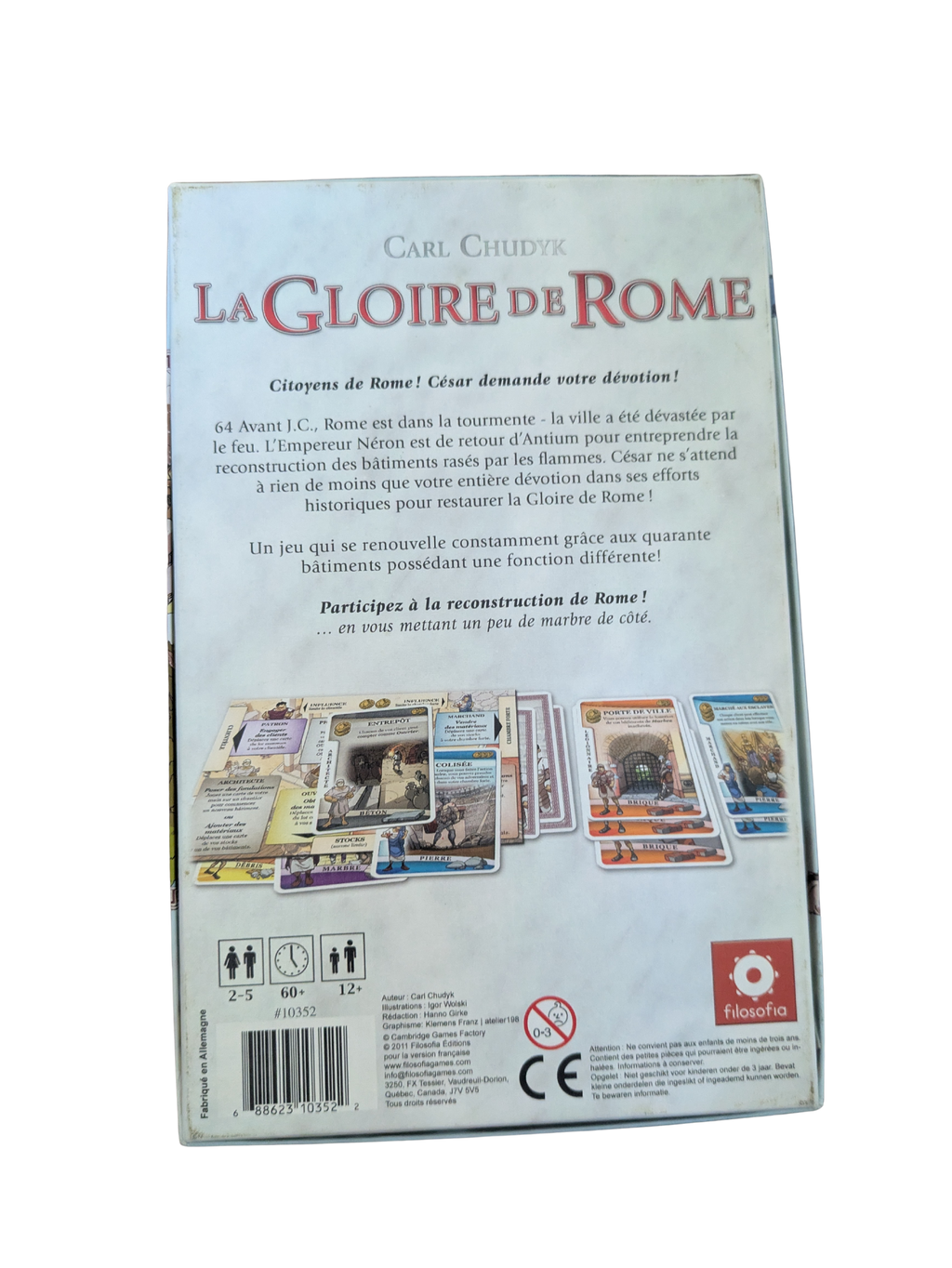 La Gloire de Rome – Filosofia