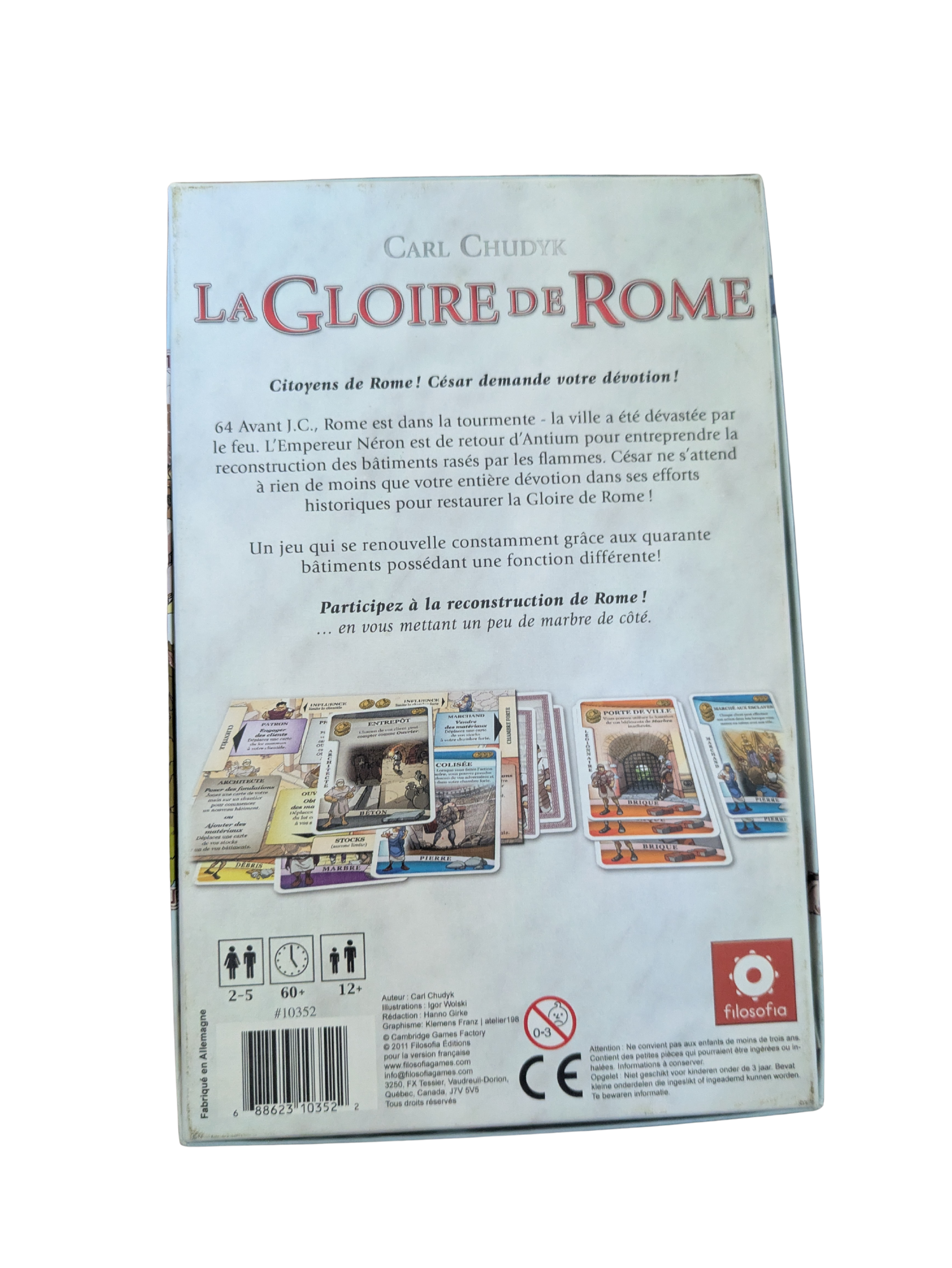 La Gloire de Rome – Filosofia